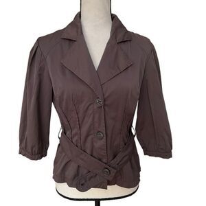 Gilio brown cotton blend jacket size S